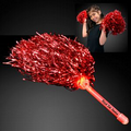 5 Day Custom Red Team Spirit Light Up Pom Poms